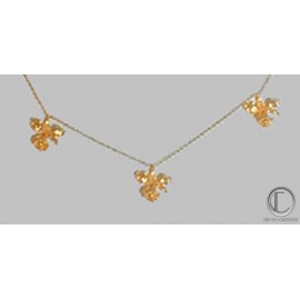 Collier 3 orkidées .OR750/1000
