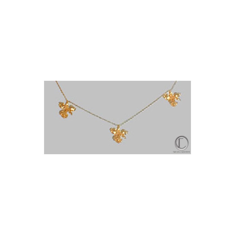 Collier 3 orkidées .OR750/1000