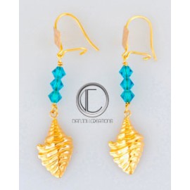 Boucles d 'Oreilles conque.Or 750/1000