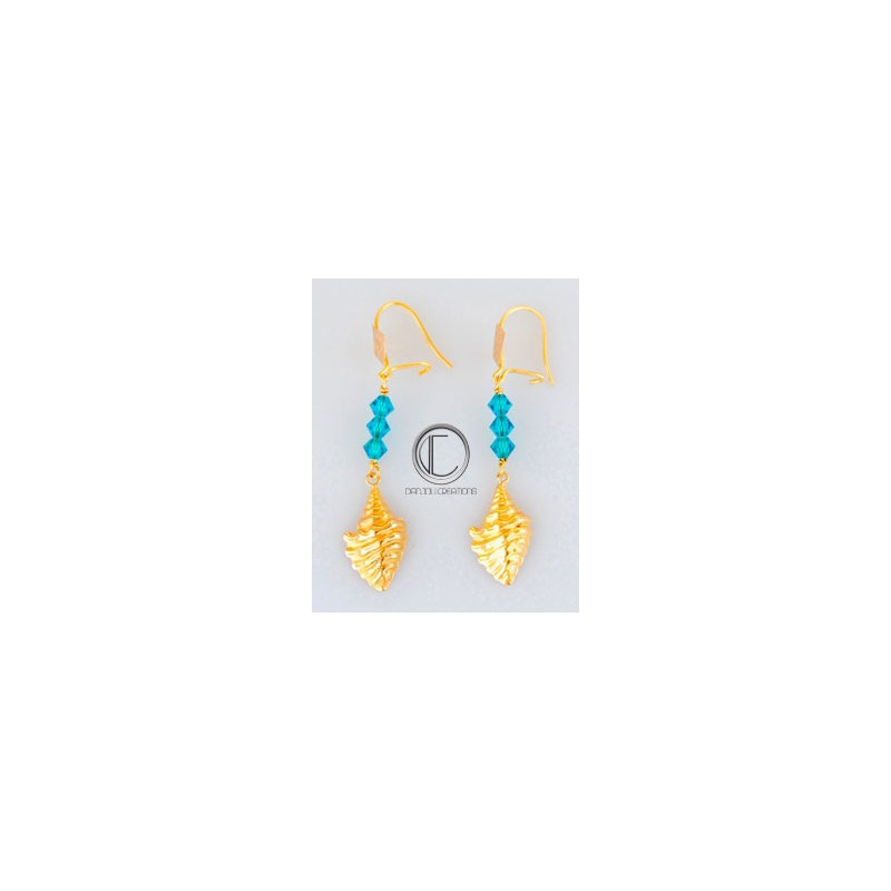 Boucles d 'Oreilles conque.Or 750/1000