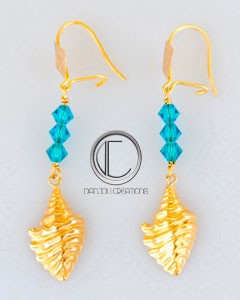 Boucles d 'Oreilles conque.Or 750/1000
