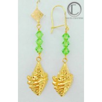 boucles d'oreilles conque.Or 750/1000