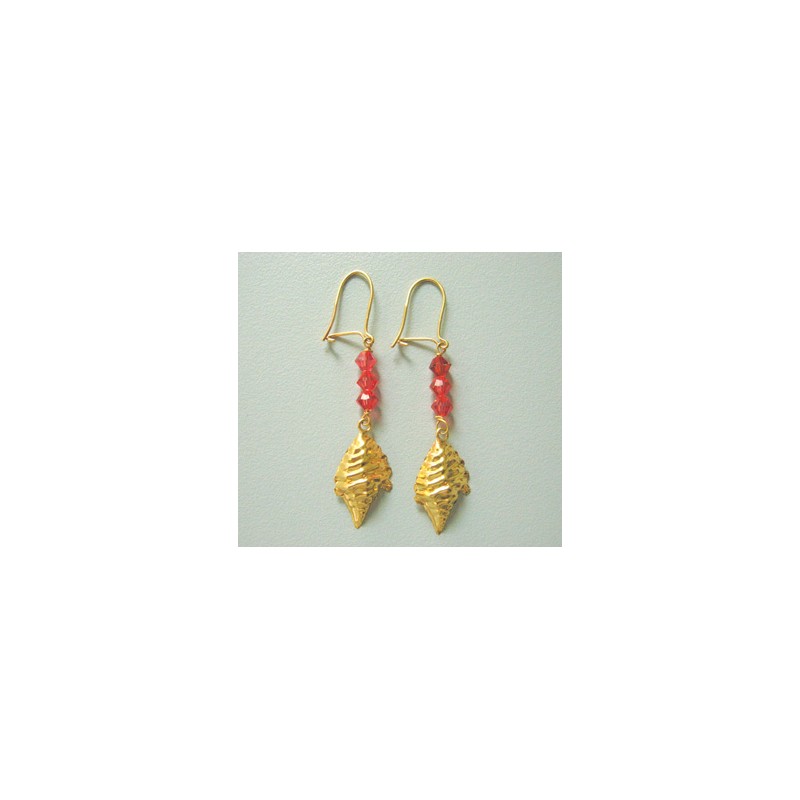 boucles d'oreilles conque.Or 750/1000