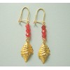 Boucles d 'Oreilles conque.Or 750/1000