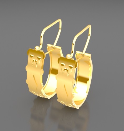copy of Conque earrings. Gold 750/1000