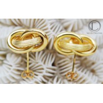 BOUCLES FORCATS .Or 750/1000 Poids:3.25g. OR 750/1000. FAM250402J