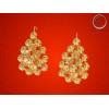 Boucles d' oreilles Tété nègrèsse  ovale.Or 750/1000