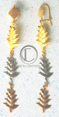 Pendientes Balisier .OR 750/1000