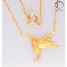 Collier colibris.Or 750/1000