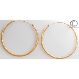 Boucles d'oreilles créoles.Or 750/1000