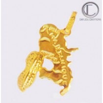 Pendentif carte martinique.Or 750/1000