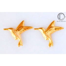 Boucles d' oreilles colibris.OR 750/1000