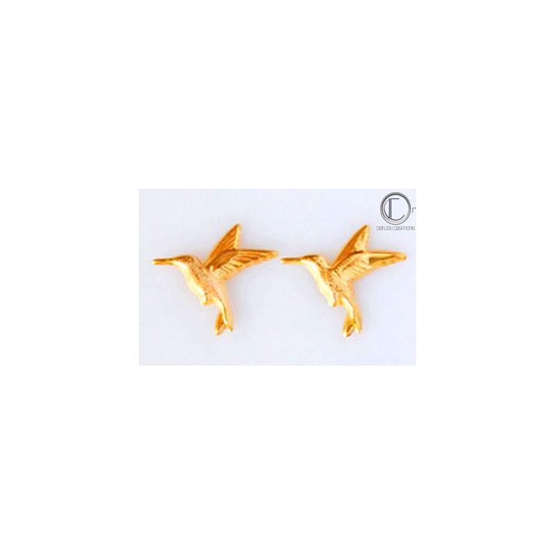 Boucles d' oreilles colibris.OR 750/1000