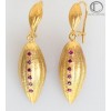 EARRINGS DENT OF COCOA. 750/1000 Gold