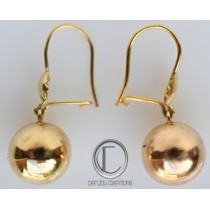 Boucles d'oreilles boules .Or 750/1000