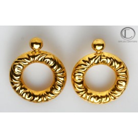 Boucles d'oreilles creoles.Or 750/1000