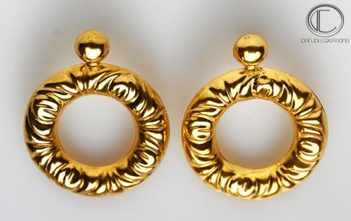 Boucles d'oreilles creoles.Or 750/1000