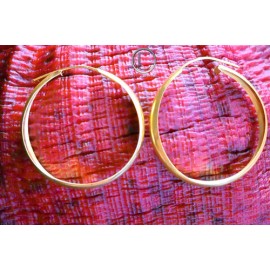 Boucles d'oreilles Cubains.Or 750/1000.