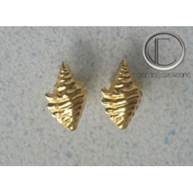 Conch earrings. Gold 750/1000