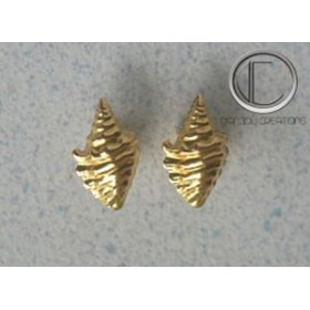 Conch earrings. Gold 750/1000