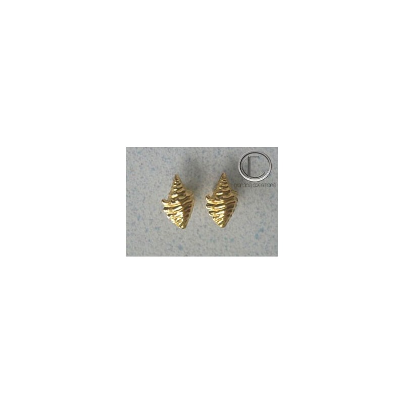 Conch earrings. Gold 750/1000