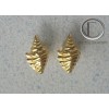 boucles d'oreilles conque.Or 750/1000