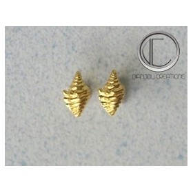 boucles d'oreilles conque.Or 750/1000