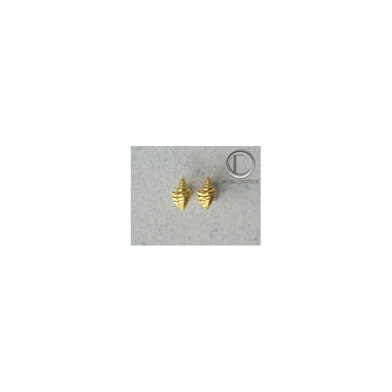 boucles d'oreilles conque.Or 750/1000