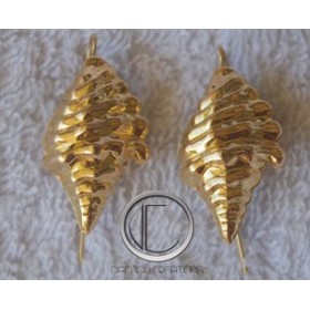 boucles d'oreilles conque.Or 750/1000
