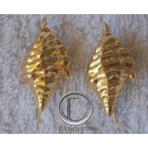 boucles d'oreilles conque.Or 750/1000
