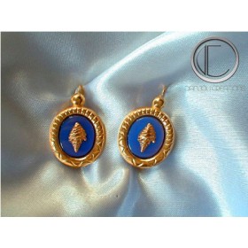 Boucles d'oreilles conque.Or 750/1000