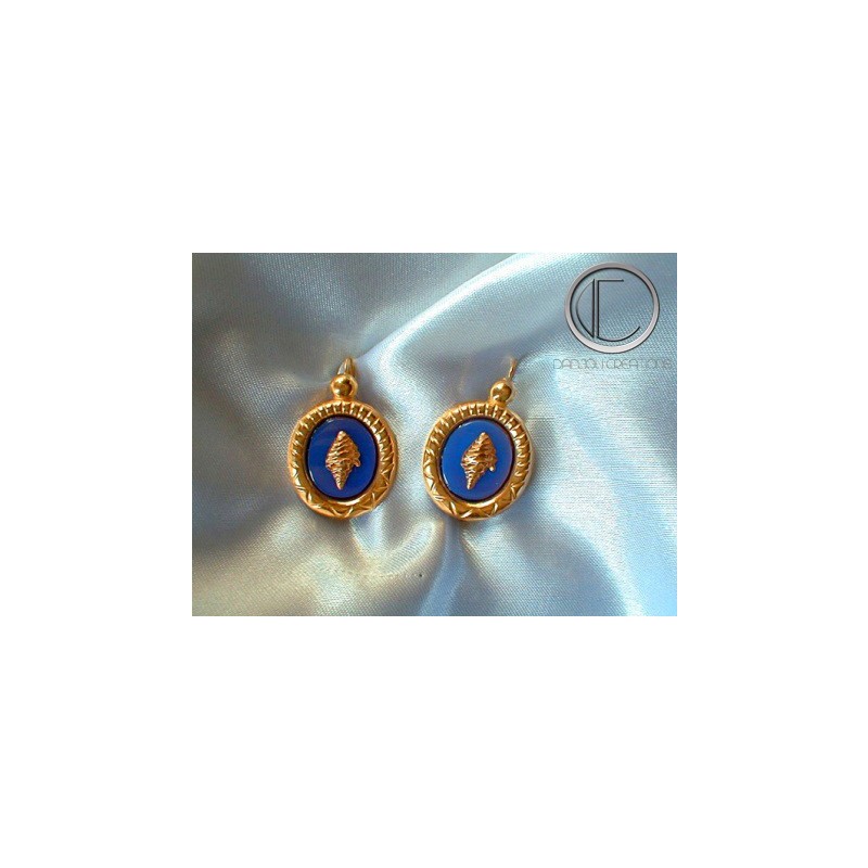 Boucles d'oreilles conque.Or 750/1000