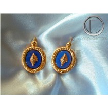 Conch earrings. Gold 750/1000