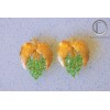 Boucles d'oreilles vignes.Or 750/1000