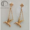 Boucles d'oreilles colibris.OR 750/1000