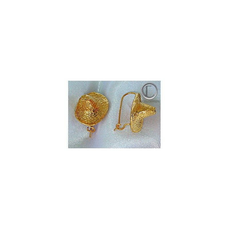 boucles d'oreilles bakoua.Or 750/1000