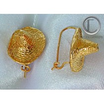 boucles d'oreilles bakoua.Or 750/1000