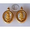 Balisier earrings. 750/1000 gold