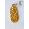 Colgante de piña en oro de 18 quilates