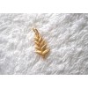 Colgante de flor de balisier (heliconia) en oro de 18 quilates