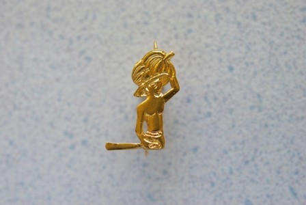 Pendentif porteur de bananes.Or 750/1000