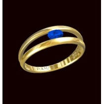 BAGUE SAPHIR OR 750/1000