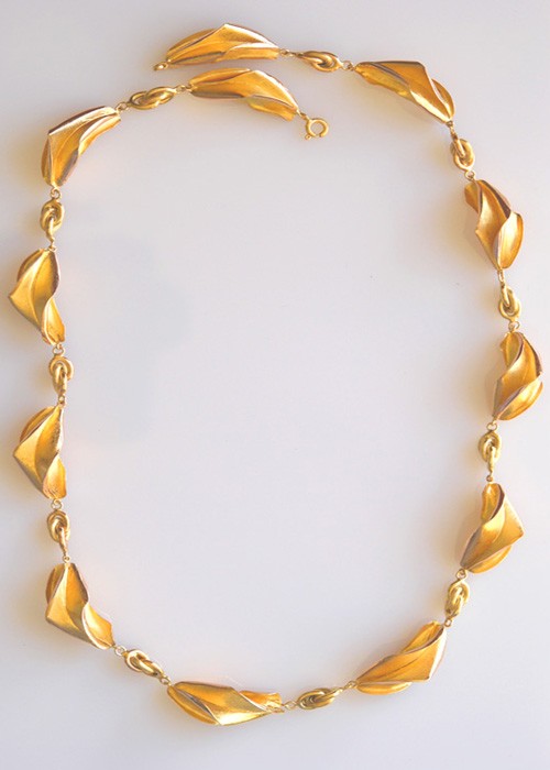 Collier carambole.Or 750/1000