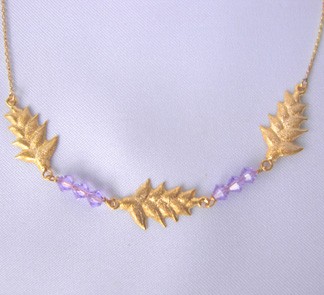 Balisier necklace. 750/1000 gold
