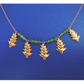 Collier balisier. Or18cts