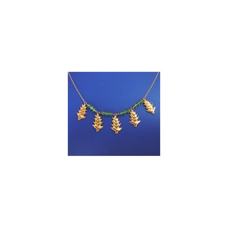 Collier balisier. Or18cts