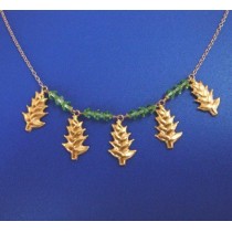 Collier balisier. Or18cts