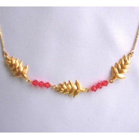 Collier balisier.Or 18cts