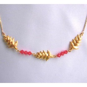 Necklace balisier.Gold 18k