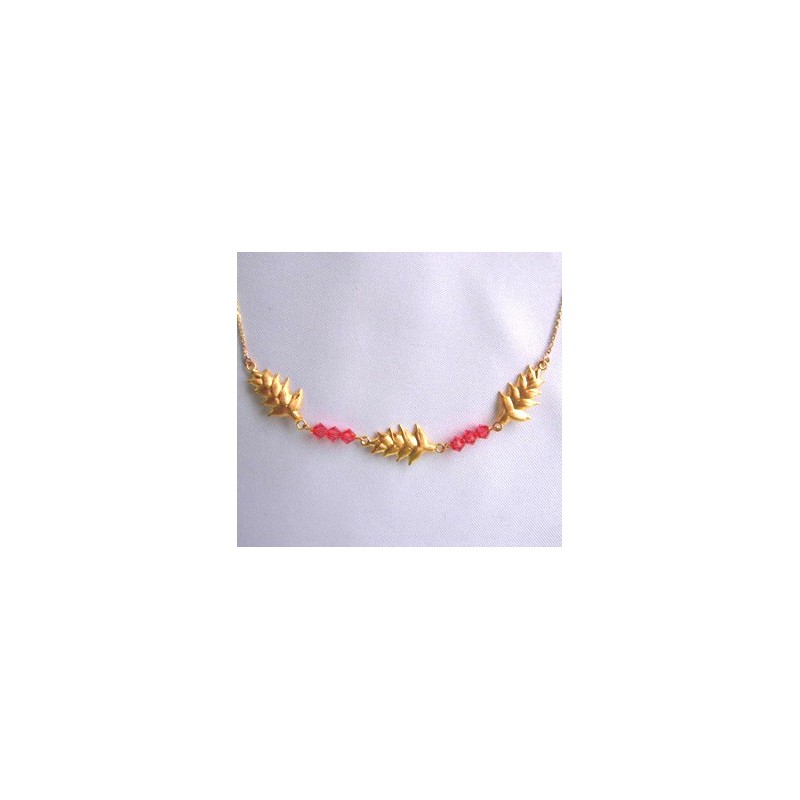 Collier balisier.Or 18cts